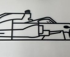 Formula 1 & GT3 Metal Silhouette Wall Art Set