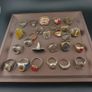 Lot of 24 Antique Rings  Mixed Brass Damaged Antique Style Ring Collection Image 3