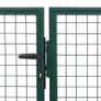 Garden Gate Steel 350x75 cm Green Image 3