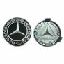 Mercedes Benz 4Pcs Wheel 75mm 3 inches Center Caps Alloy Rim Hub Cap Car Logo Emblem Black Image 4