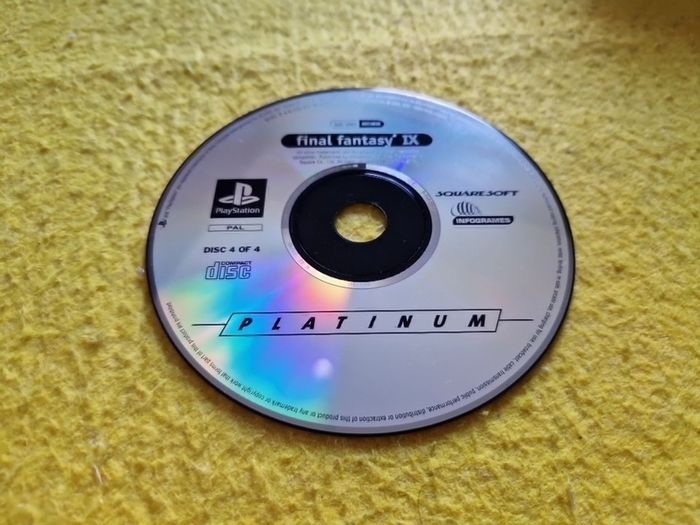 Disc 4 of 4 Final Fantasy IX PlayStation1 Ps1 PlayStation2 Ps2 Games Original