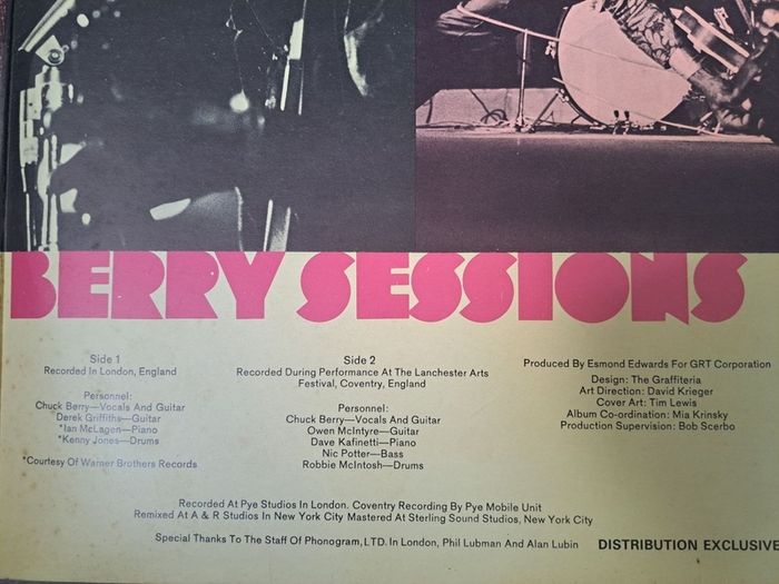Chuck Berry , The London Sessions 1972 French release Chess Records