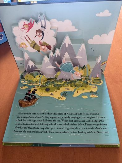 Childrens Book Bundle x5 - Peter Pan Pop-Up, Stick Man, Pip & Posy, Santa Sound Book
