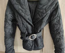 Black jacket with sequins Xs s worn twice