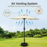 2.28M Patio Umbrella Outdoor Table Market Yard Umbrella with Push Button Tilt, Green MULTIPLE COLOURS AVAILABLE (FREE SHIPPING) Image 6