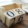 Reusable Desk Calendar - Perpetual Wooden Blocks Calendar for Monthly and Daily Display - Office Supplies Image 3