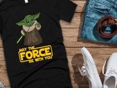 May the force be with you star wars baby yoda the mandalorian T-shirt tee top shirt