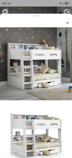 bunk bed with drawers