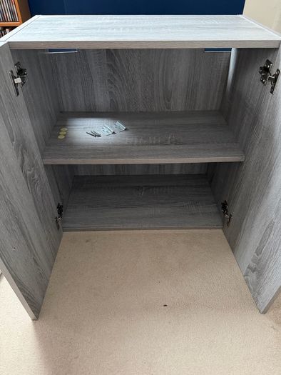 vidaXL Wall Cabinet 60x31x60 cm, Grey Sonoma Oak, Brand New / Assembled