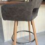 Grey Kitchen Countertop Swivel Stools x 4 in great condition Image 4