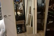 large gold framed mirror