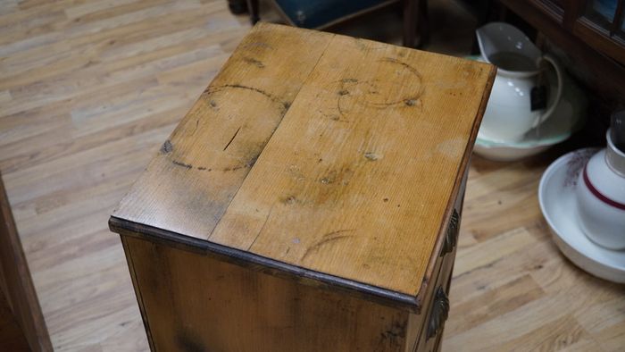 Antique Oak Mini Tallboy