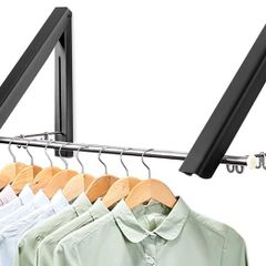 LIVEHITOP Wall Mounted Clothes Rail with Rod. NEW!!!