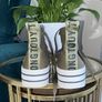 Ladies Khaki Green & White Retro Trainers from Stradivarius Size UK 5 / EU 38 Image 9