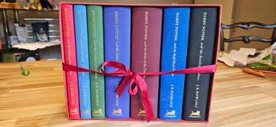 Ultra Rare - Signed Harry Potter Deluxe edition books