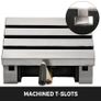 10 x 7 inch Tilting Milling Table Adjustable Rotary Worktable Machine with 3 T-Slots & a Crank Handle Heavy Duty for Grinding Milling Image 3