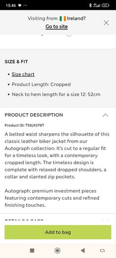 Ladies Leather jacket