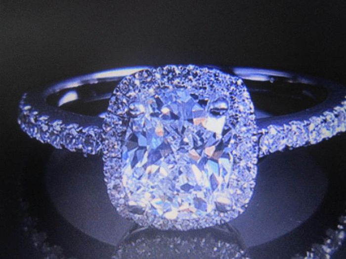 Sterling Silver Halo Style Ring