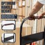 400kg capacity Platform Truck Heavy Duty Trolley with 2 bungee cords with hooks Multipurpose Utility Trolley - Versatile Folding Image 9
