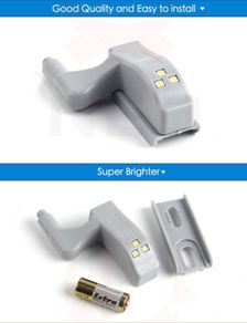 Universal Cabinet Cupboard Closet Wardrobe Inner Hinge LED Sensor Light System