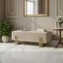 Aurora Modern Extended 100cm Upholstered Banch Sale Image 2