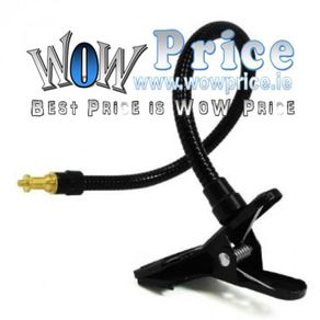1/4" Screw Reflector Camera Holder Flex Arm Studio Light Stand Clamp Clip