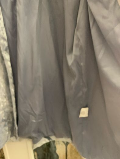 Silver crushed velvet blazer