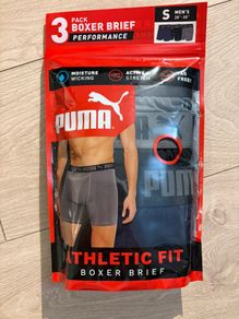 Puma 3-Pack Boxer Briefs S 28-30" - New & Sealed