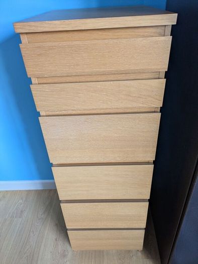 IKEA Malm 6 Drawer Chest (Tallboy)