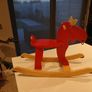Wooden Reindeer childs/Toddler rocker Image 5