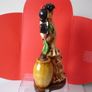 Vintage ceramic statue of a Spanish  Flaminco Dancers/ Couple 11". Image 3