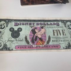 Disney 5 dollars note
