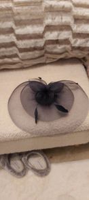Navy fascinator