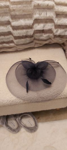 Navy fascinator