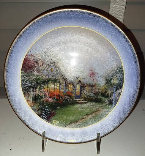 Bradford Exchange "Candlelight Cottage" plate