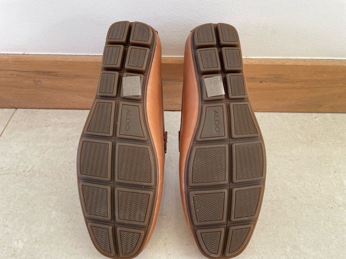 Aldo "Fildes" Leather Loafers - Cognac Tan - UK 8 / EU 42 - Brand New