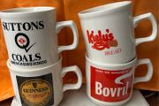 3Vintage Advertising Coffee /Tea Mugs