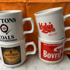 4 Vintage Advertising Coffee /Tea Mugs