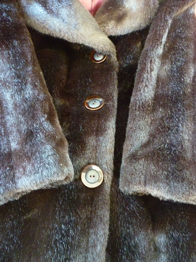 Faux Fur Jacket Coat Medium-Switzers Dublin- Excellent Condition Darkest Brown. LADIES. Beautiful quality.