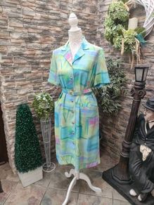 vintage 60s 70s 80s shirt dress