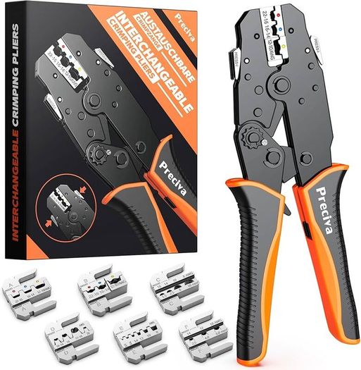 Preciva Ratchet Crimping Cable Plier Tool Set