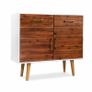 Sideboard Solid Acacia Wood 90x33.5x83 cm Image 7