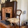 Antique French polished oak chair Image 2