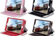 New Ipad Mini Techstyle Pu Leather Folio Wallet Case With Stand Pink / Black / Red By Terrapin