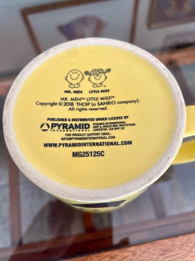 Retro Little Miss Sunshine Mug Yellow Ceramic Mr Men