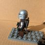 100% Lego LEGO Star Wars Mandalorian with Blaster, Jet Pack, Helmet, & Silver Beskar Armor Image 2