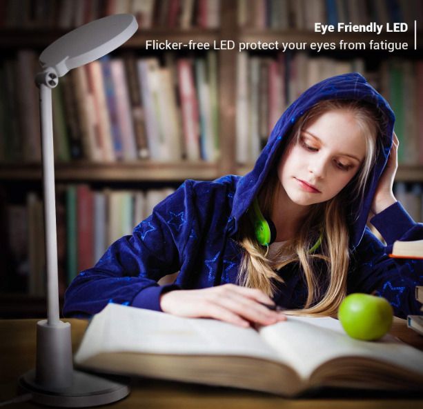 Desk Lamp, 64 pcs LEDs Eye-Caring Table Lamps, 10 Brightness Levels with 5 Lighting Modes LED Desk Light