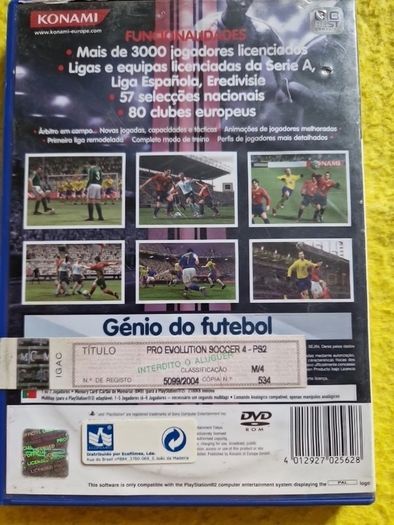 PES 4 Pro evolution Soccer PlayStation2 ps2 games Original