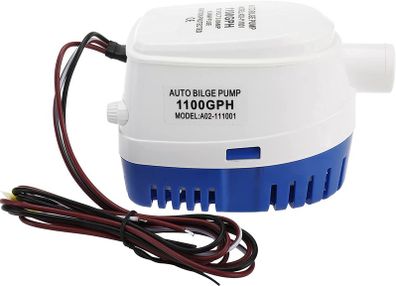 12V Automatic Submersible Boat Bilge Water Pump Built-in Auto Float Switch
