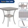 Garden Furniture Set 3-Piece Lounge Balcony Furniture Set with Weatherproof Image 3